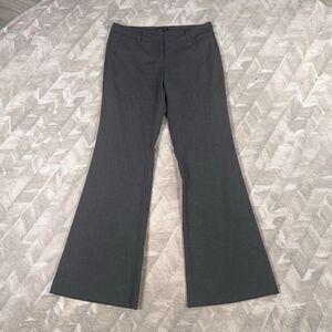 New York & Company High Rise Straight Bootcut Premium Stretch Gray Size 4 Career
